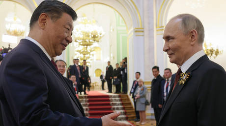 Chinese President Xi Jinping and Russian President Vladimir Putin