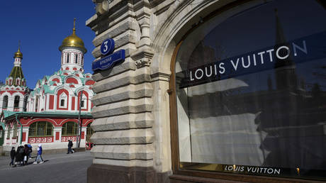 FILE PHOTO: A view of Louis Vuitton store is seen in Moscow, Russia.