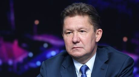 Gazprom CEO Alexey Miller in St. Petersburg, Russia, June 28, 2019.
