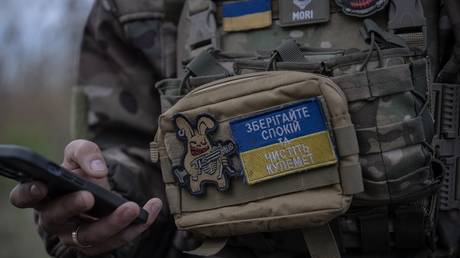 FILE PHOTO: A Ukrainian army soldier.