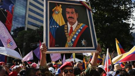 Pro-government supporters, Caracas, Venezuela, August 11, 2025.