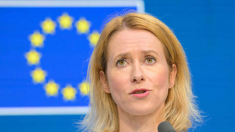 FILE PHOTO: EU foreign policy chief Kaja Kallas.