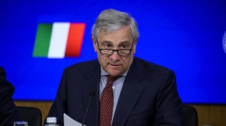 FILE PHOTO: Italian Minister of Foreign Affairs Antonio Tajani.