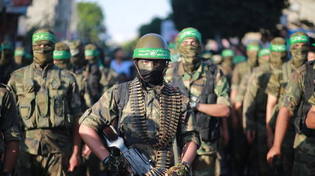FILE PHOTO. Hamas militants.