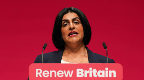 FILE PHOTO: UK Home Secretary Shabana Mahmood.