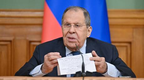 Russian Foreign Minister Sergey Lavrov.