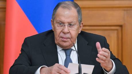 Russian Foreign Minister Sergey Lavrov.