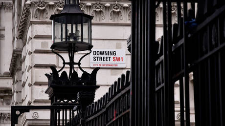 FILE PHOTO: a view of Downing Street, residence and seat of the UK Prime Minister in London, England.