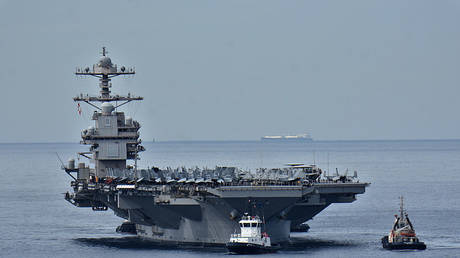 USS Gerald R. Ford aircraft carrier.