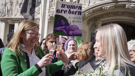 Women's rights campaigners celebrate British Supreme Court ruling on definition of 'woman'