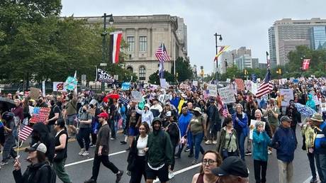 'No Kings' anti-Trump protest in Philadelphia, US, July 14, 2025.