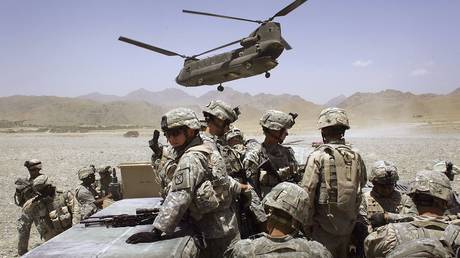 FILE PHOTO: American soldiers in Afghanistan.