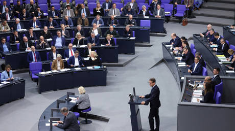 A session of the Bundestag in Berlin on December 5, 2025.