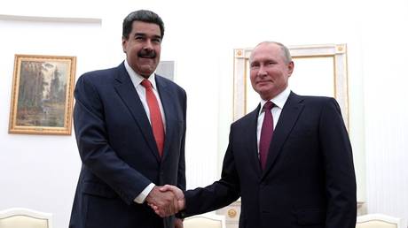 Russia President Vladimir Putin and Venezuelan President Nicolas Maduro in Moscow, September 25, 2019.