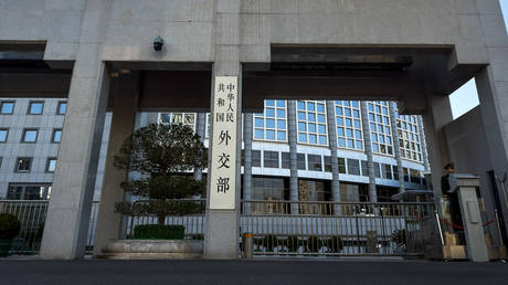 The Chinese Foreign Ministry building in Beijing.