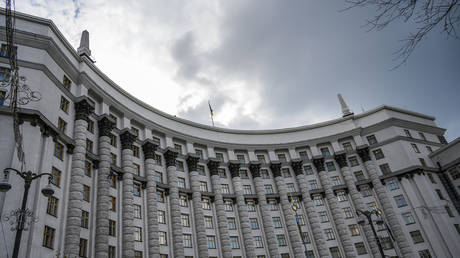 FILE PHOTO: The government building in Kiev, Ukraine.