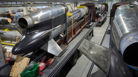 FILE PHOTO: Flamingo missiles being assembled at Fire Point's secret factory in Ukraine.