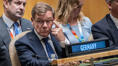 Johann Wadephul takes part in the election for the non-permanent members of the UN Security Council at the General Assembly in New York, June 3, 2026.