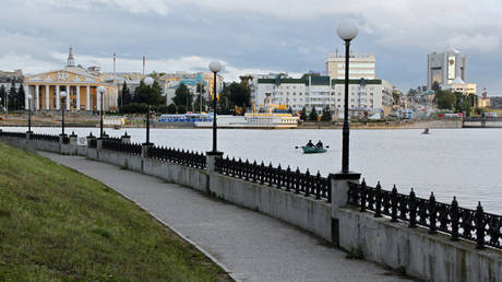 FILE PHOTO: The view of the city of Cheboksary in Russia’s Republic of Chuvashia.