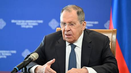 Russian Foreign Minister Sergey Lavrov.